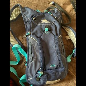 Backpack for biking hiking blue unisex